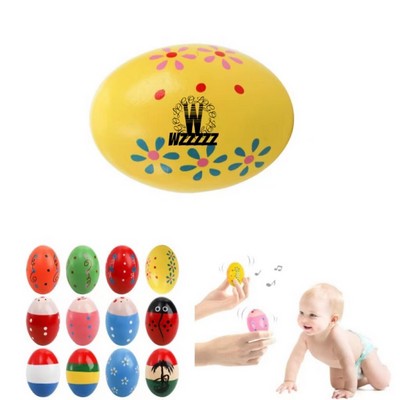 Wooden Egg Shaker Toy