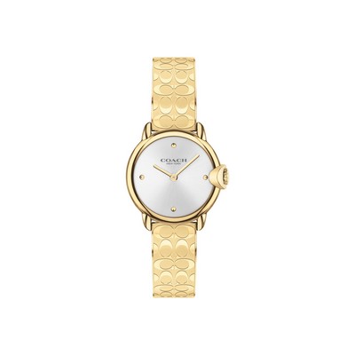 Coach® Ladies Arden Gold Plated Watch w/C Etched Bracelet
