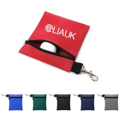 Zipper Golf Ball Bag