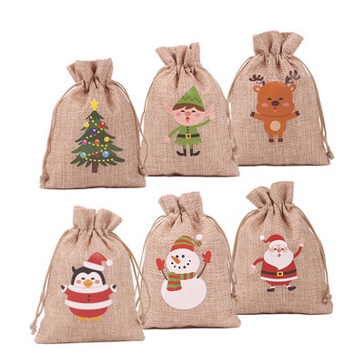 Christmas Gift Candy Drawstring Pouch