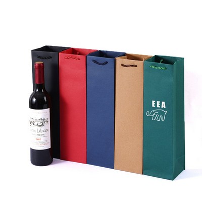 Single Wine Kraft Paper Gift Bags