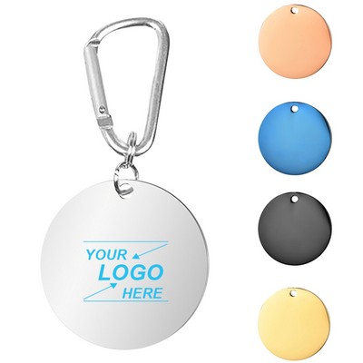 Round Metal Pet Tag