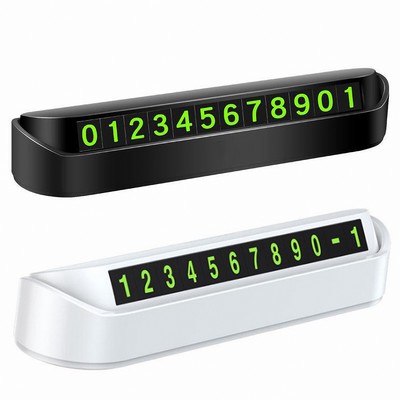 Car Parking Phone Number Display Sign