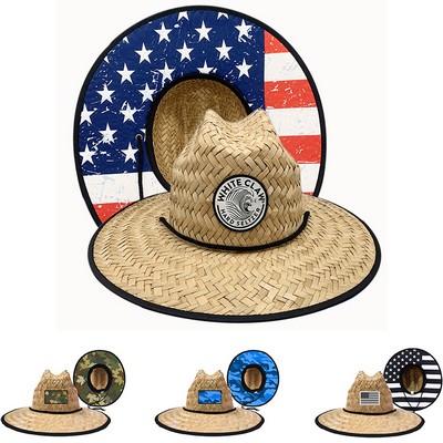 Breathable Kids Lifeguard Straw Hat