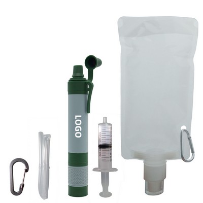 Outdoor Water Filter w/Carabiner