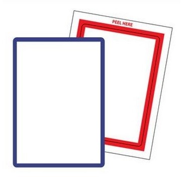 Blank & Border Stock Stickers (100" a pack)