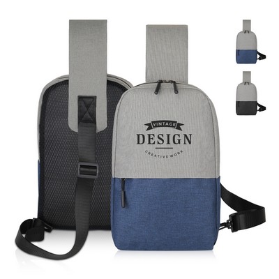 Two-Tone Crossbody Sling Backpack