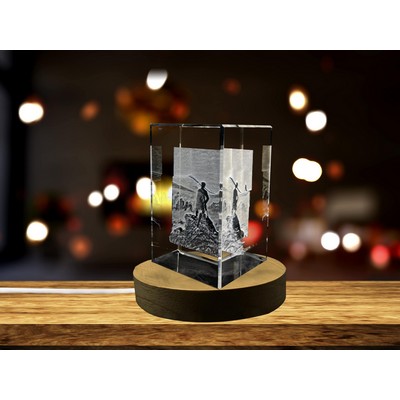 Wanderer Above the Sea of Fog 3D Engraved Crystal Art Award