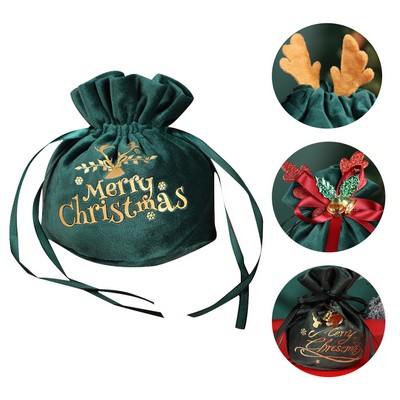 Christmas Eve Apple Velvet Bag