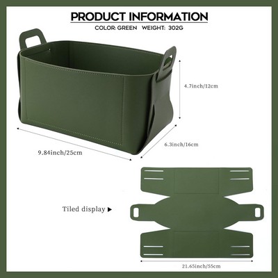 Leather Dresser Organizer Box