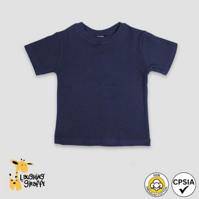 Baby Short Sleeve T-Shirt Navy or Black - Laughing Giraffe®