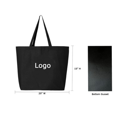 12Oz Canvas Tote Bag With Plastic Gusset