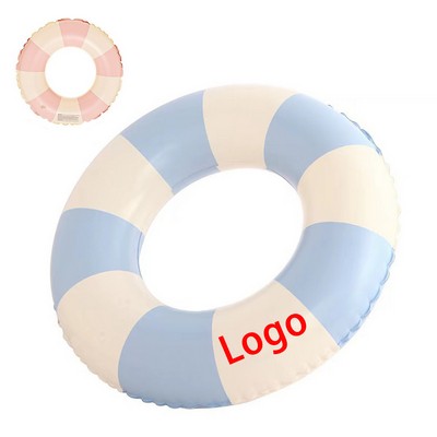 Summer Beach Pool Thickened Striped Swimming Ring
