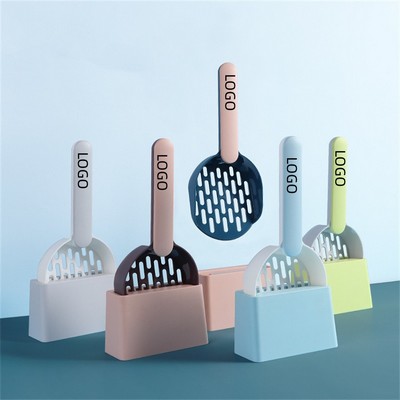 Plastic Cat Litter Scoop With Holder