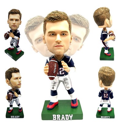5" Custom Football Bobblehead Doll