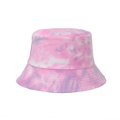 #66 3D Printed Bucket Hat Tie-Dyed Double-Sided Basin Hat For Men And Women