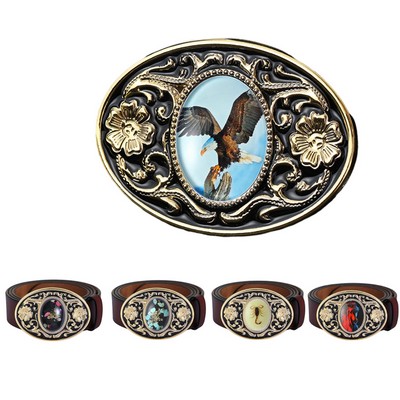 Custom Gold Brass Die Cast Western Belt Buckle