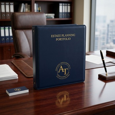 2" Round Ring 11" x 8.5" Sealed and Stitched Binder