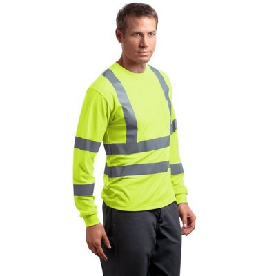 CornerStone - ANSI 107 Class 3 Long Sleeve Snag-Resistant Reflective T-Shirt.