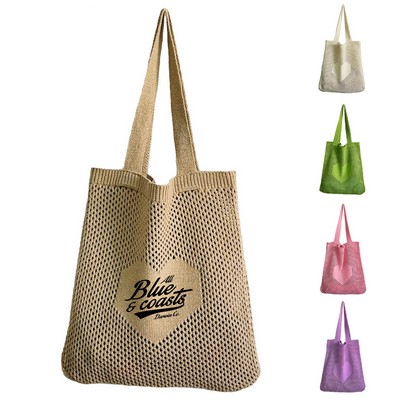 Knitted Hollow Woven Tote Bag