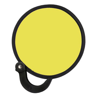 Flexible Nylon Collapsible Folding Fan w/Handle