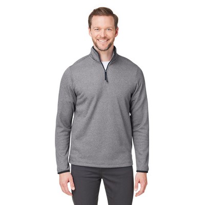 CORE365™ Men's Venture Heathered Stripe Quarter-Zip Pullover Jacket