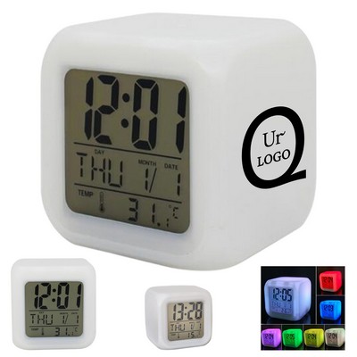 7-Color Changing LED Digital Alarm Clock