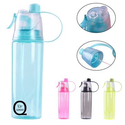 20Oz 2-In-1 Drinking Spray Water Bottle