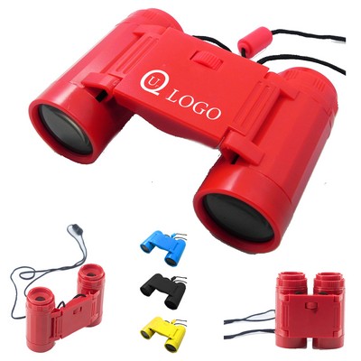 Plastic Children Binocular W/ Lanyard