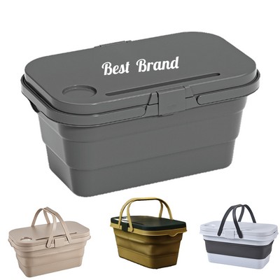 Foldable Portable Picnic Basket