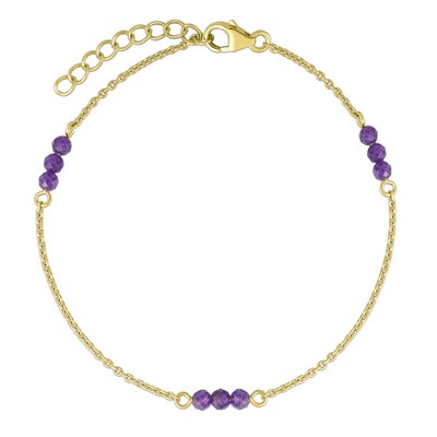 Jilco Inc Amethyst Station Bracelet