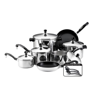 Farberware Classic Series 15Pc Stainless Steel Cookware Set