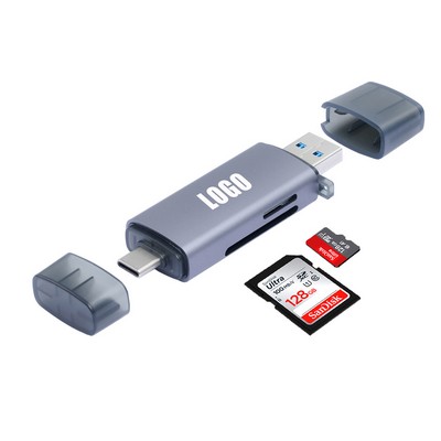 2-in-1 USB 3.0 and USB Type C Card Reader