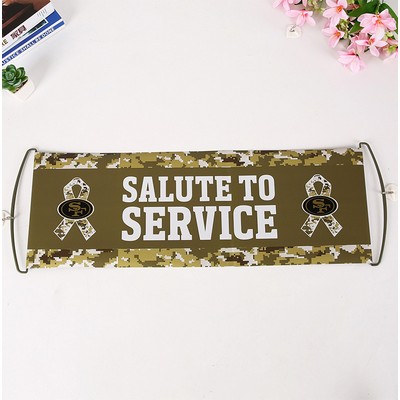 Custom 30" x 9.45" Reusable Retractable Roller Banner, Low Minimum