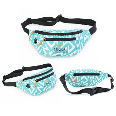 Full Color Fanny Pack W/3 Pockets