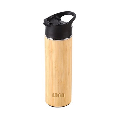 450Ml Bamboo Stainless Steel Bottle