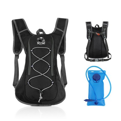 Lightweight Hydration Backpack With 2L Water Bladder