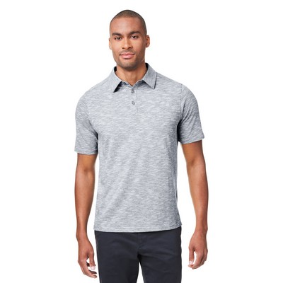 NORTH END Men's Eclipse Jacquard Polo