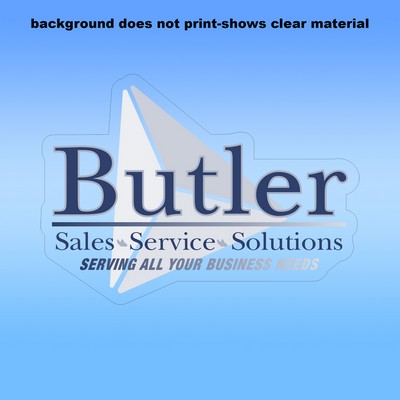 Clear Removable Glass Decals (5"X9") - Removeable. Repositionable. Custom Shape