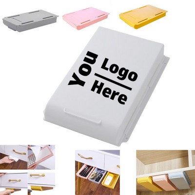 Under-Desk Hidden Pull-Out Storage Box