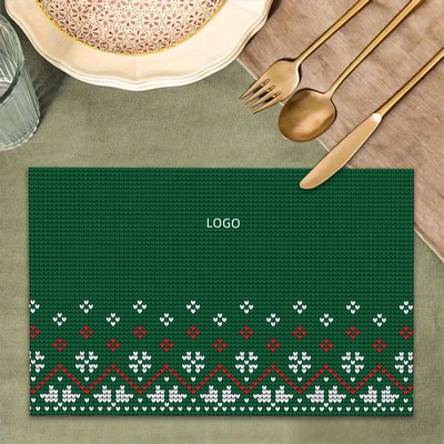 Heat Resistant Non-Slip Red Place Mats