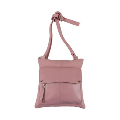 Champs Luggage Pink Leather Rfid Organizer Crossbody Size 10"X10"X1"