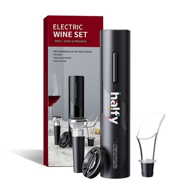 Electric Wine Bottle Opener Set