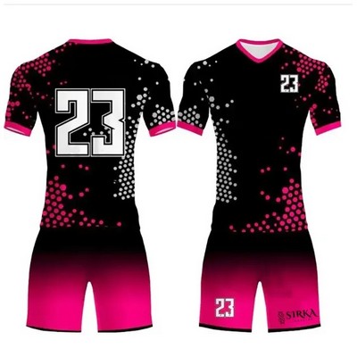 Short Sleeve Sports Uniform w/V-Neck Collar