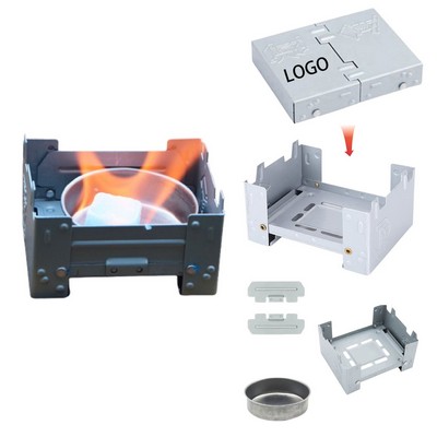 Folding Mini Solid Alcohol Stove Pocket Stove For Camping