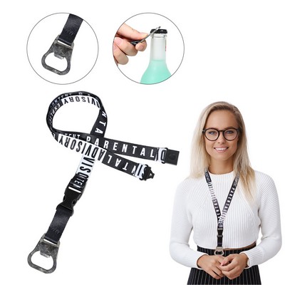Convention Lanyard w/ Buckle Release & Bottle Opener