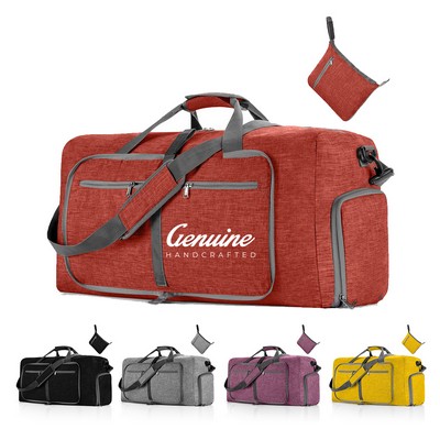 65L Travel Duffel Bag with Shoes Compartment