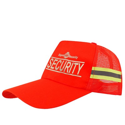 High-Visibility Reflective Safety Mesh Cap