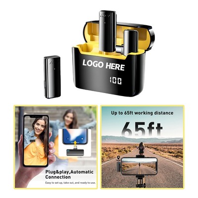 Compact Hands-Free Mic With Charging Case