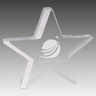 Star Acrylic with Colored Edge